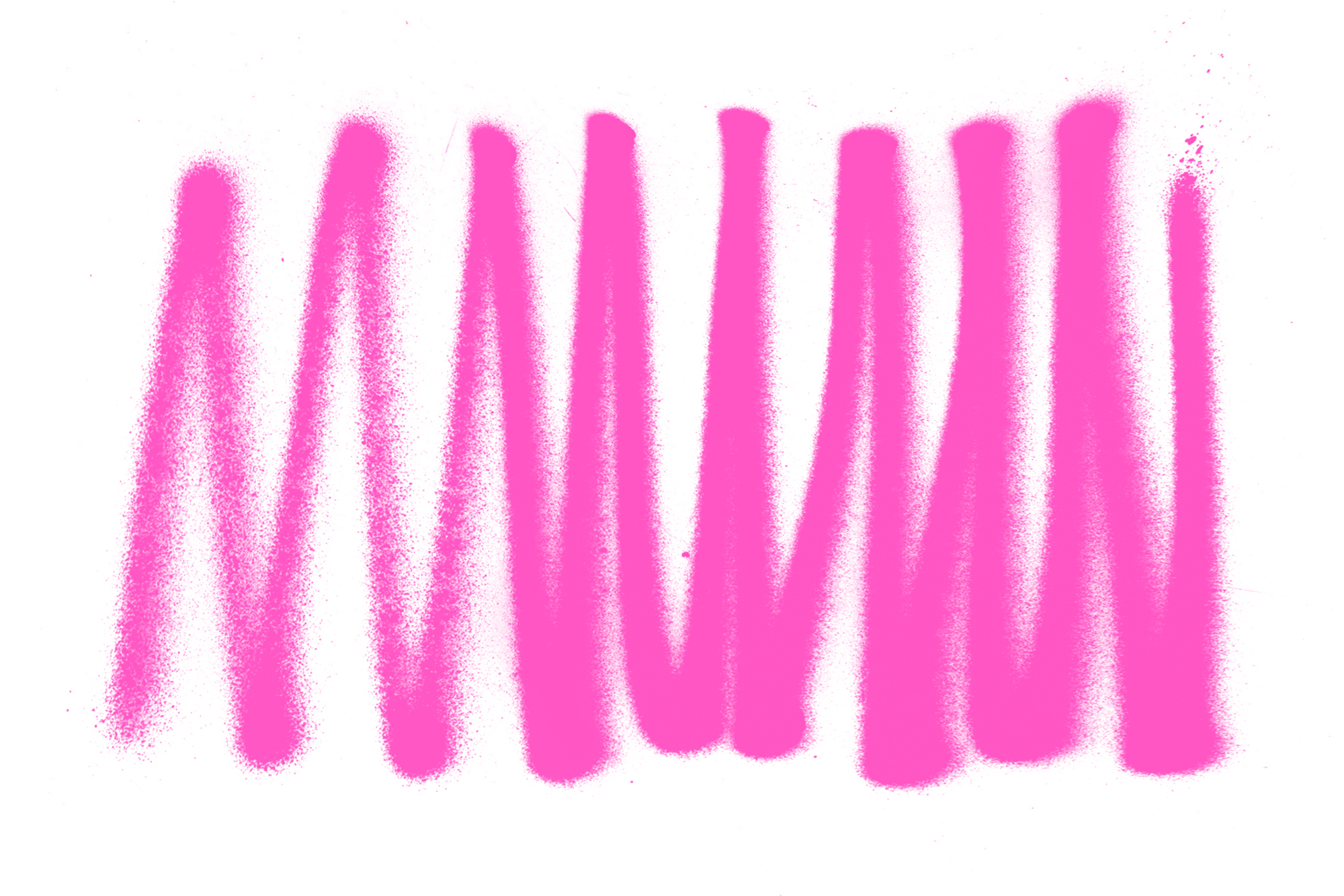 ein gesprühter zickzack