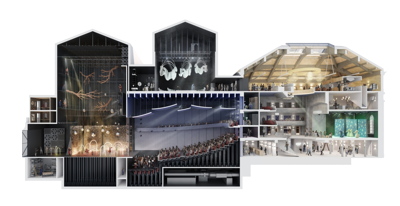 Visualisierung neues Luzerner Theater. Bild: Nightnurse Images AG