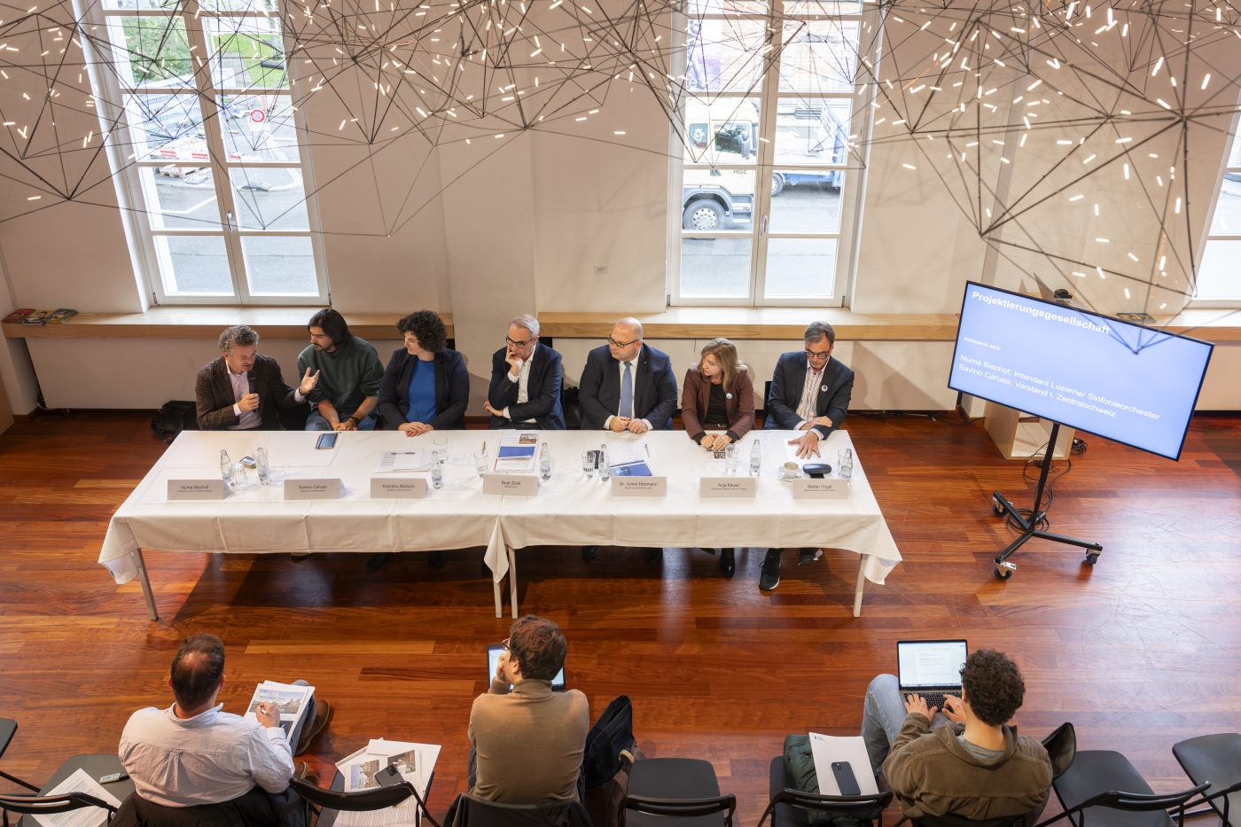 Pressekonferenz neues Luzerner Theater am 14. Oktober 2024, Foto: Ingo Hoehn