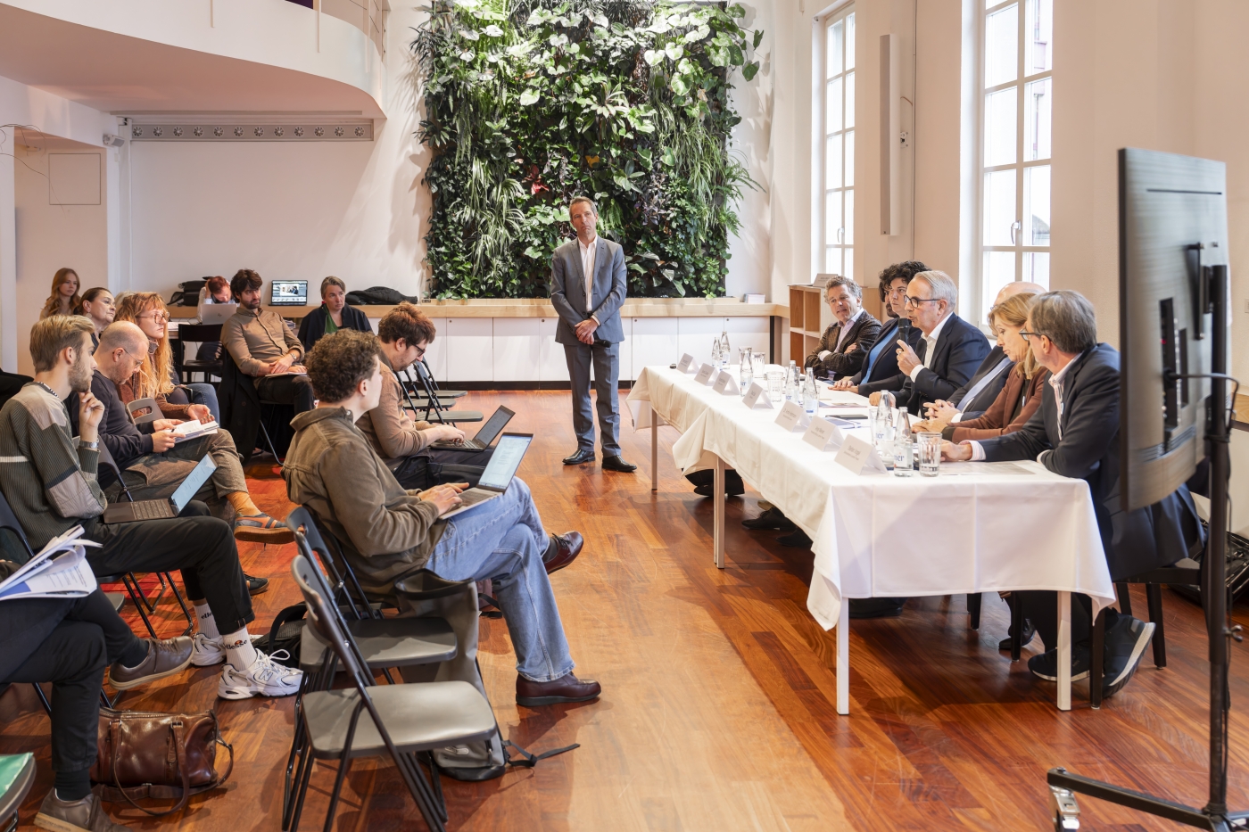 Pressekonferenz neues Luzerner Theater am 14. Oktober 2024, Foto: Ingo Hoehn
