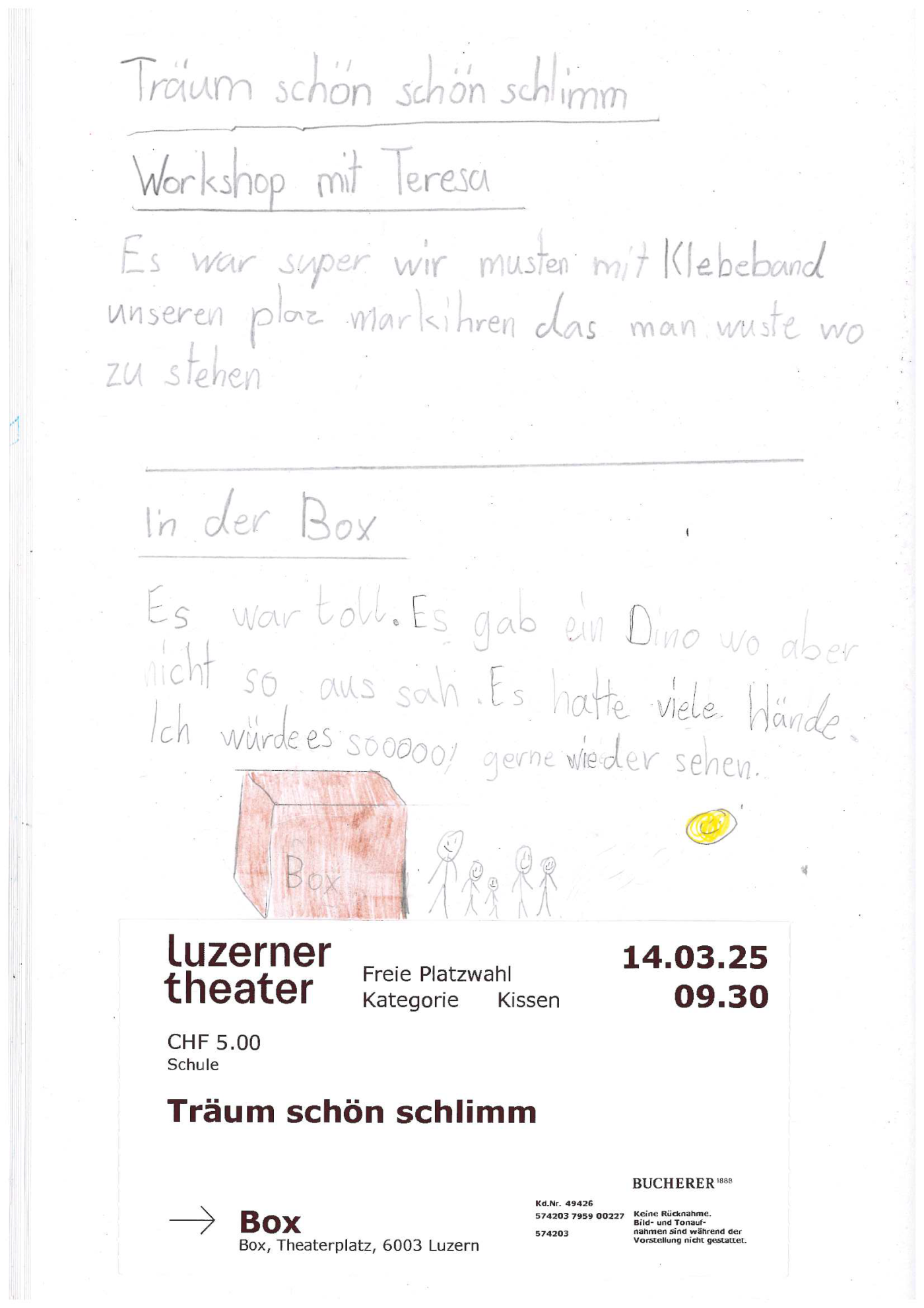 Erlebnisbericht «Träum schön schlimm!»