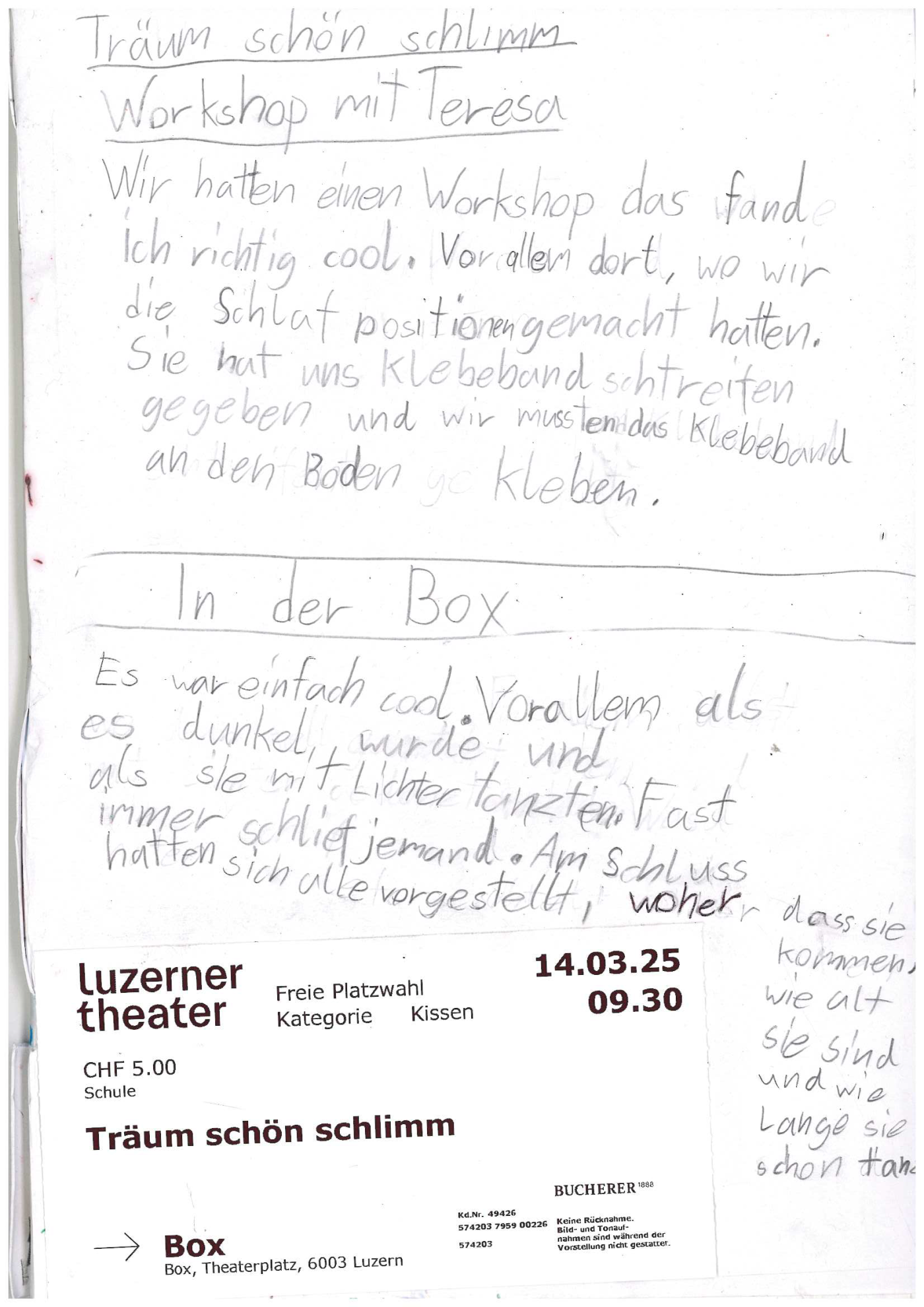 Erlebnisbericht «Träum schön schlimm!»