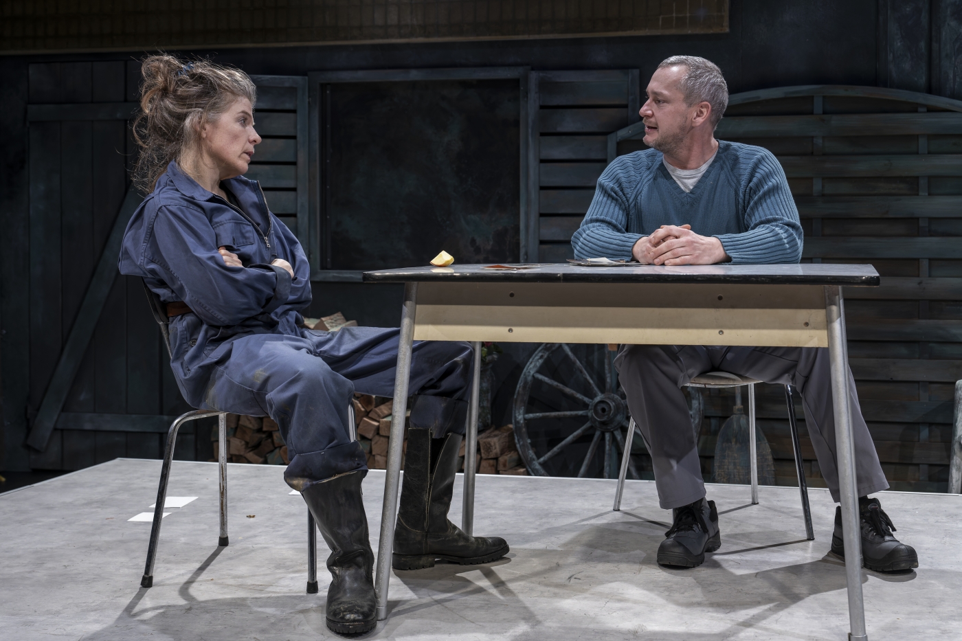 Totreif: Tini Prüfert, Christian Baumbach. Foto: Ingo Hoehn