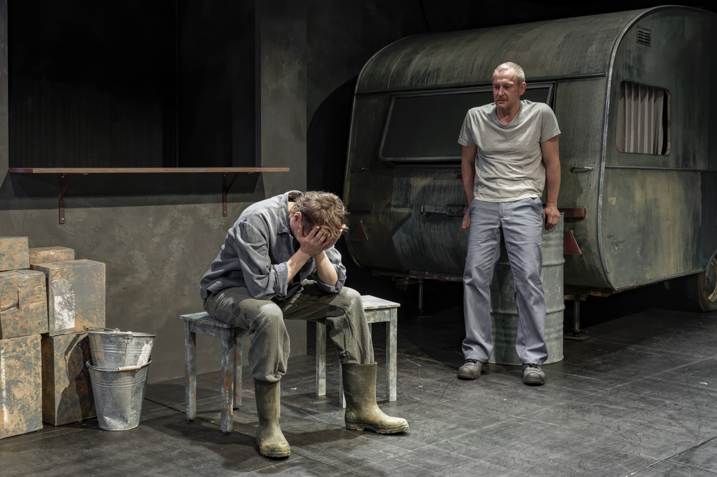 Totreif: Mario Fuchs, Christian Baumbach. Foto: Ingo Hoehn