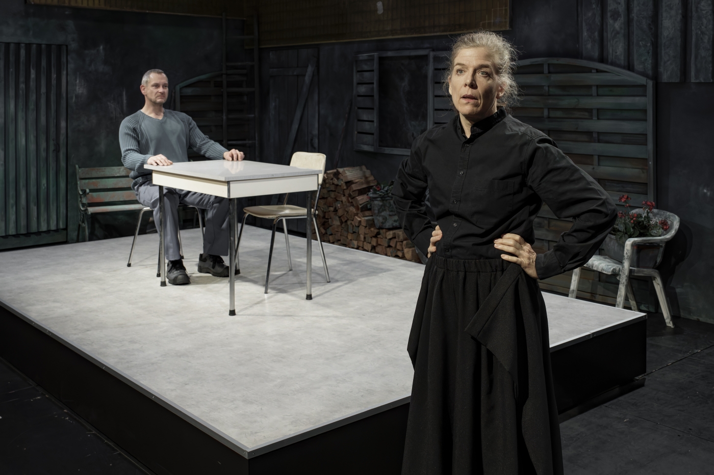 Totreif: Christian Baumbach, Tini Prüfert. Foto: Ingo Hoehn