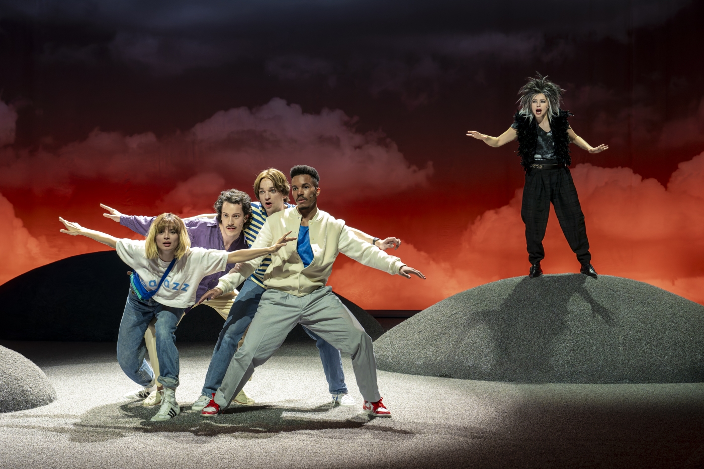 Luzerner Theater_Hard Land_Carina Thurner_Moïse de Quay_Bastian Inglin_Colin Vemba_Annina Hunziker_©Ingo Hoehn