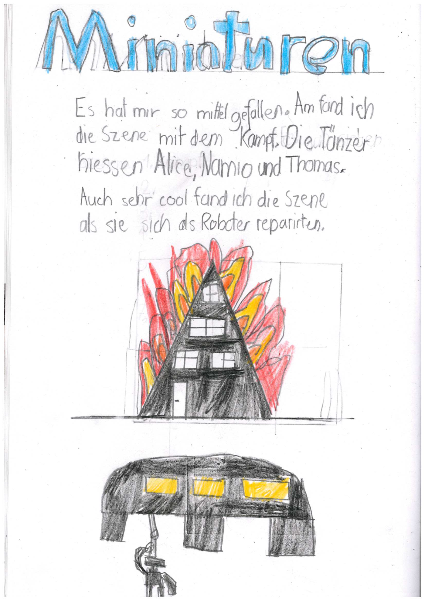 Bericht Schulklasse, «Minituren/Miniaturas», Luzerner Theater