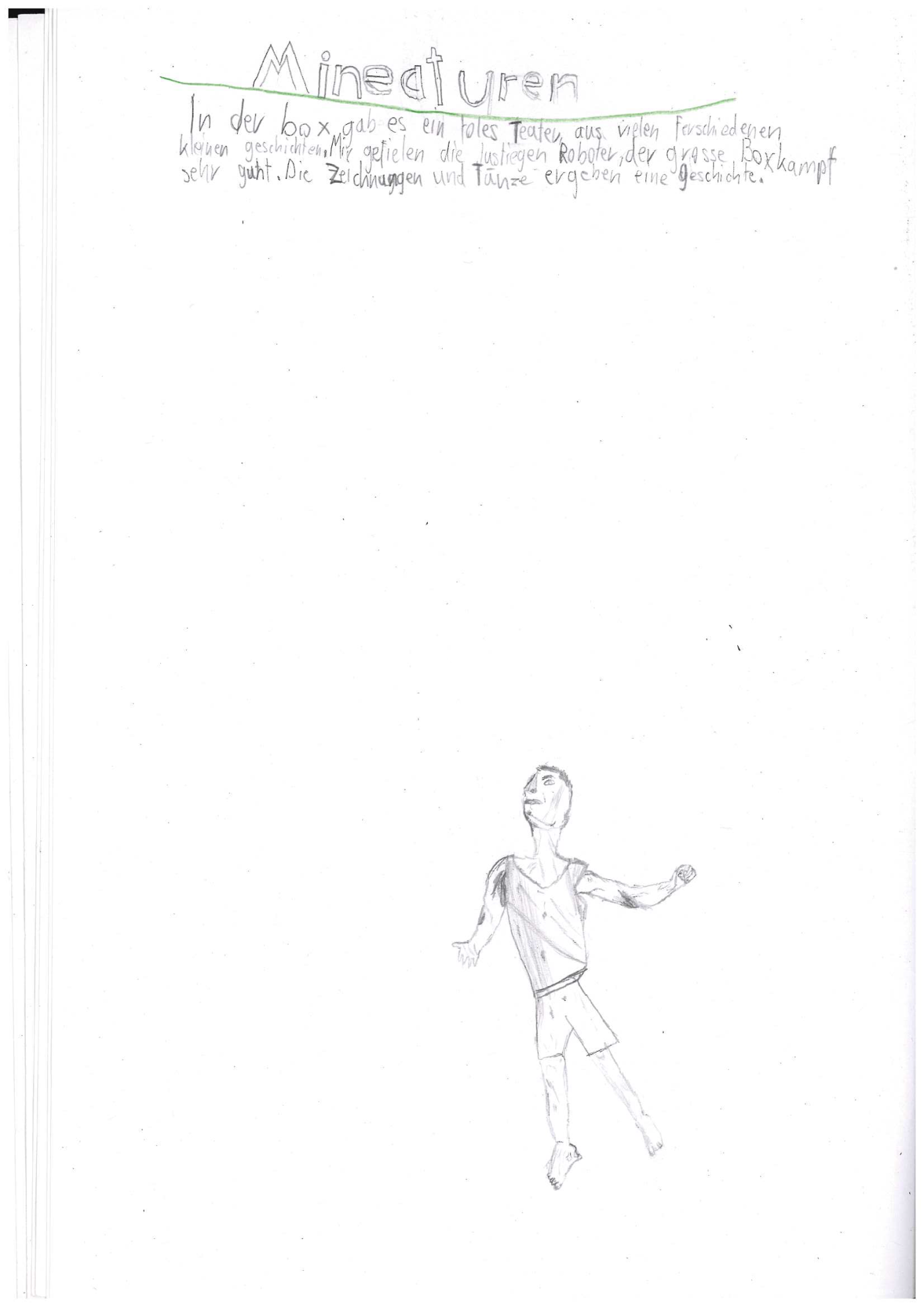 Bericht Schulklasse, «Minituren/Miniaturas», Luzerner Theater