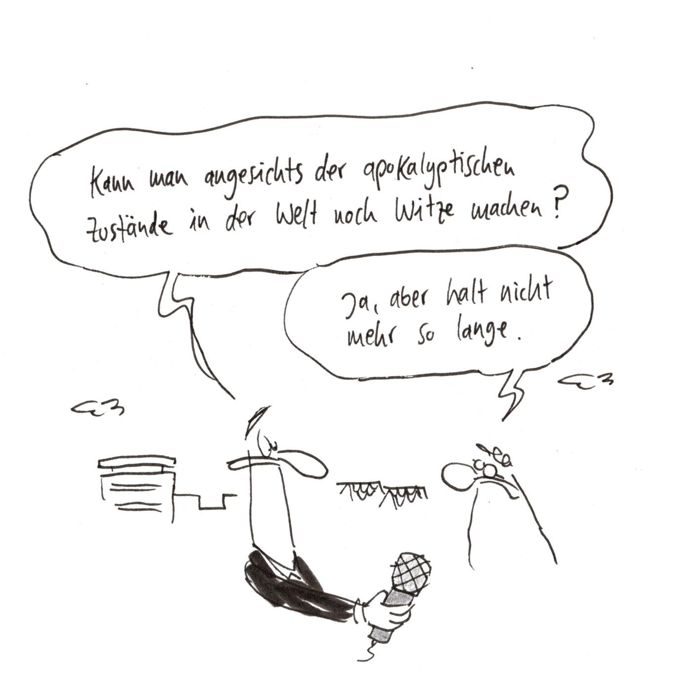 Cartoon von Elias Hauck und Dominik Bauer