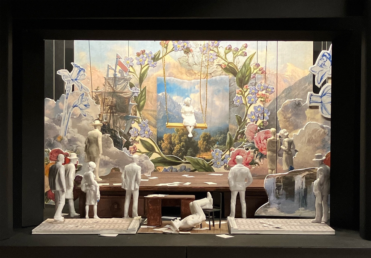 «Luisa Miller», Bühnenbildentwurf, Nikolaus Webern